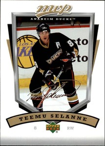 2006-07 Upper Deck MVP Anaheim Ducks Hockey Card #4 Teemu Selanne