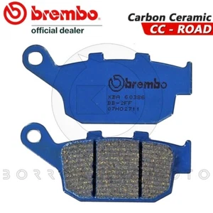 PASTIGLIE FRENO POSTERIORI BREMBO BLU CARBON CERAMIC HONDA NX DOMINATOR 650 1989 - Foto 1 di 3