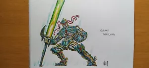Galaxy Patrolman, Original Artwork, A4(29x21cm) Chaos Galaxy TCG, Tusche & Acryl - Bild 1 von 5