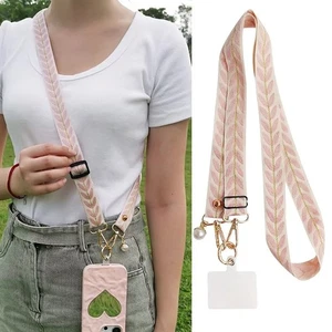 1Pcs Long Phone Strap Universal Cell Phone Lanyard New Mobile Phone Rope Women - Photo 1 sur 18