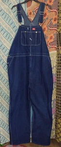 Mono con tirantes de carpintero de mezclilla Dickies de algodón para hombre nuevo sin etiquetas 52/32 - Imagen 1 de 2