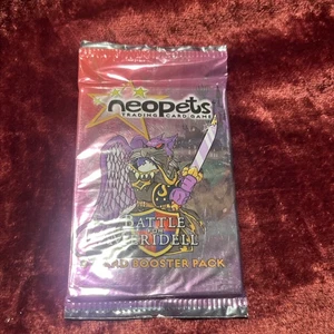 Neopets Battle For Meridell Factory Sealed 8 Card Booster Pack Trading Card Game - Picture 1 of 4