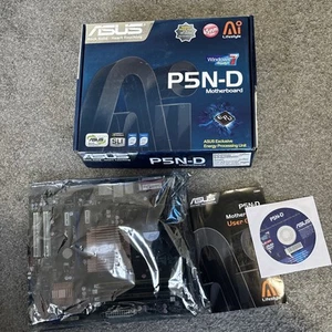 ASUS P5N-D NVIDIA nForce 750i SLI DDR2 LGA 775 ATX Motherboard - Picture 1 of 18