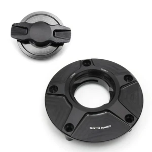 Titanium NIMBLE Rapid Release Fuel Cap For GSX 650F 08 09 10 11 12 13 - Picture 1 of 6