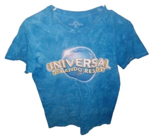 Camiseta para mujer Universal Studios Orlando azul y blanco con gráfico tie dye S - Imagen 1 de 2