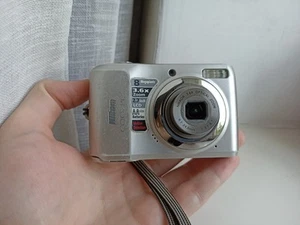🔥Nikon Coolpix L19 Silver 8.0MP digital compact camera🔥WORKing FULL Set🔥 - Picture 1 of 8