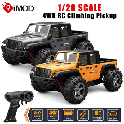 RC Truck 1/20 2.4G Climbing Vehicle Off-Road High-Speed Pickup Vehicle RTR Cars - Image 1 of 4