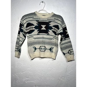 Canyon River Blues aztec printed holiday boys sweater small 8 retro vintage - Picture 1 of 6