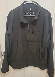 Free Country Mens Softshell Wind Water Resistant Jacket Black Sz 2XL NEW... - Picture 1 of 5