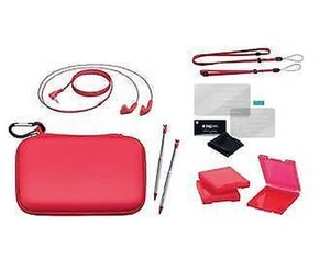 pack SO natural 9 éléments nintendo DS LITE DSI neuf etui chargeur rouge - Photo 1/2