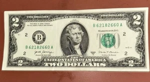 2017a Two Dollar Bill excellent condition , slightly off center - Picture 1 of 2