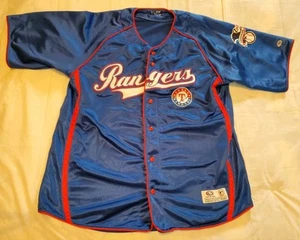 Camiseta deportiva de béisbol Texas Rangers azul roja serie True Fan bordada MLB para hombre XL - Imagen 1 de 11