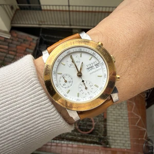 Tissot Herrenuhr Chronograph Automatik 7750 1990er Stahl Gold 38mm L397 - Bild 1 von 13