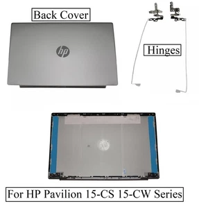 Neu LCD Rückseite Backcover Grau Top Deckel mit Scharnieren für HP Pavilion 15-CS3006NA - Bild 1 von 4