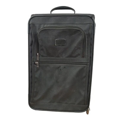 Mala de viagem vintage Tumi EUA náilon verde escuro 22" com rodas avião - Imagem 1 de 4