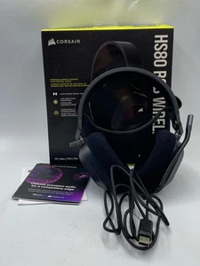 CORSAIR HS80 RGB WIRELESS Multiplatform Gaming Headset- Black (NO DONGLE) - Picture 1 of 8