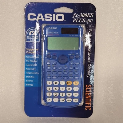  Casio FX-300ES Plus-BU Scientific Calculator Natural Textbook Display Blue - Image 1 of 4