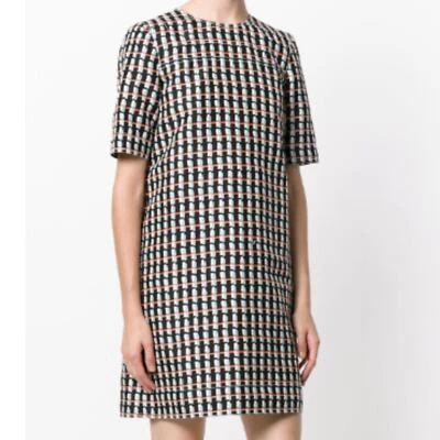 Marni 抽象印花裙,黑色,尺寸 40 — 第 1/4 张图片