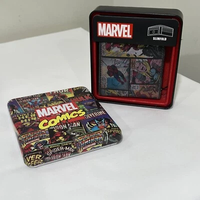 Marvel Comics SLIMFOLD Wallet Tin NEW NIB NWT Spider-Man Thor - Image 1 of 3