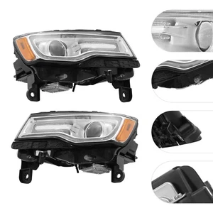 For 2014-2021 Jeep Grand Cherokee Xenon/HID Headlight Headlamps Left+Right Side - Foto 1 di 17
