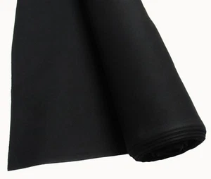 Rückwandstoff für Klavier -Fahnenstoff-schwarz 1,48 m breit Preis per lfd Meter - Bild 1 von 1