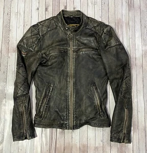 Superdry Endurance The Trials leather jacket, worn by Idris Elba·New without tag - Picture 1 of 17
