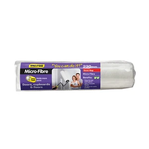 2x UNi-PRO MICROFIBRE NAP ROLLER COVER 230x4mm High Absorption, Smooth Finish - Picture 1 of 1