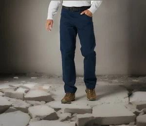 Wrangler Workwear Men's Size 44x32 Relaxed Work Pant Blue (Dark Sapphire) - Picture 1 of 8