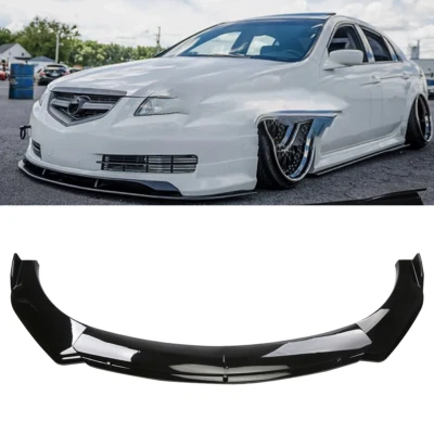 Glossy Black Front Bumper Lip Spoiler Splitter Body Kit For Acura TL - Image 1 of 4