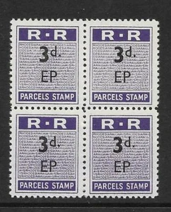 SELLOS DE PAQUETE FERROVIARIO RHODESIA, 1951, 3d CON EP, PEMBA MNH BLOQUE 4 - Imagen 1 de 1