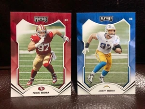 2021 Panini Playoff Nick Bosa # 192 & Joey Bosa #97 - Picture 1 of 2