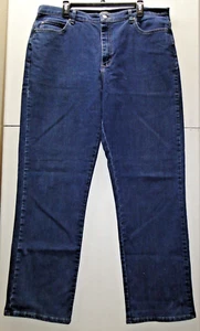 Lee Relaxed Fit Blue Jeans - Damengröße 18 lang - getragen - Bild 1 von 8