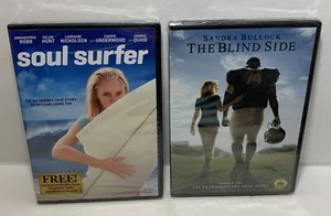 The Blind Side Soul Surfer Dvd Set Faith Based Sandra Bullock - Picture 1 of 3