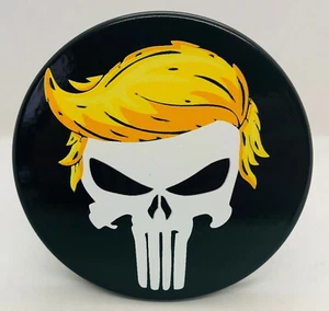 "Trump, Punisher, cubierta de enganche de aluminio billete, 5", UV - Imagen 1 de 3