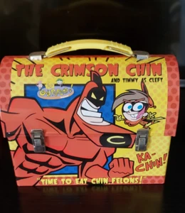 2003 The Tin Company The Crimson Chin Odd Parent Lunch Box 7''x 5'' - Picture 1 of 5
