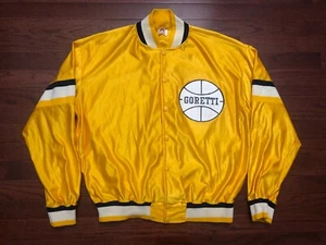 GORETTI LICEO TRACK JACKET VINTAGE ANNI 80 ADULTO 46 XL GIALLO BLU DUCHI e - Foto 1 di 4
