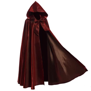 Gothic Cloak Medieval Hooded Cloak Wizard Cape Long Robe Renaissance Victorian - Picture 1 of 19