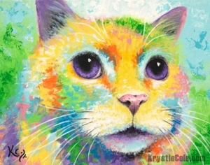 Katzengemälde von Krystle Cole (Giclée Fine Art Print) - Bild 1 von 6