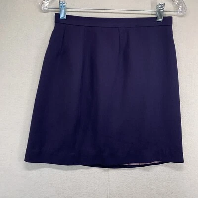 Saia Petite Sophisticate Feminina 6 Roxa Linha A Forrada com Zíper Traseiro - Imagem 1 de 4