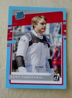 2021 Panini Donruss - Kody Vanderwal #30 - NASCAR Carolina Blue Rated Rookie - Image 1 of 2