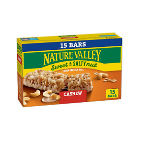 Nature Valley Sweet & Salty Nut Cashew Granola Bars Family Pack 15 ct 18 oz