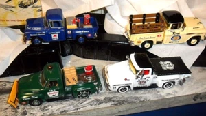 4 LOT Matchbox 1/43 BOX '55 1954 SINCLAIR FORD F-100 SNOW PLOW '56 MOBIL GAS '57 - Picture 1 of 4
