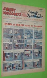 COEURS VAILLANTS 21-06 1942 HERGE TINTIN MILOU BROUSSE CONGO SYLVAIN SYLVETTE - Imagen 1 de 2