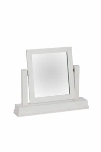 Province White Dressing Table Mirror Makeup Vanity with Tilt Mechanism - Picture 1 of 7