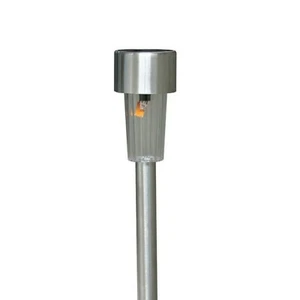 Khara Silver effect Solar-powered LED Outdoor Spike light, Pack of 10 - Picture 1 of 3