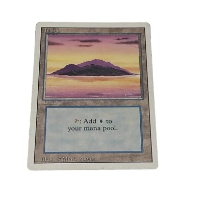 Magic The Gathering Island Land Revised Edition Land Vintage - Image 1 of 4