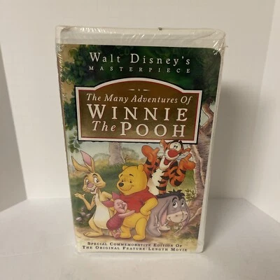 SEALED Disney's The Many Adventures of Winnie the Pooh VHS 1996 Masterpiece New - Image 1 of 4