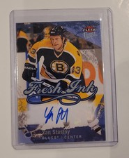 2007-08 Fleer Ultra Fresh Ink Yan Stastny Auto #FI-YS Blues Autograph 