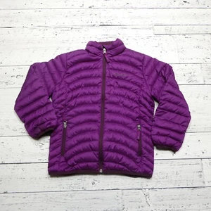 Marmot Puffer Jacket Youth Medium Purple 600 Down Fill Full Zip Pockets - Picture 1 of 10