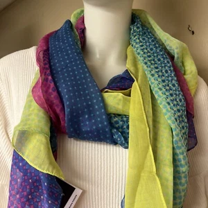 $ 128 NEU MIT ETIKETT ECHO MEHRFARBIGER OMBRE SCHAL - SJ1 - Bild 1 von 9